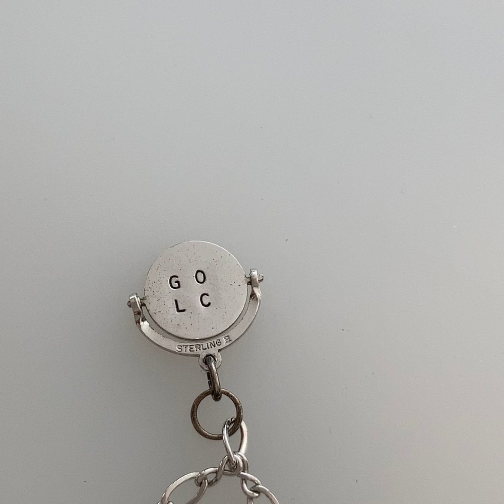 Sterling Silver “Good Luck” Spinner Charm/Pendant